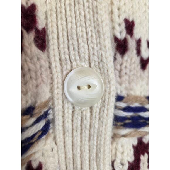 RAG & BONE Willow Fair Isle Wool Cardigan Extra Small 100% Wool - Picture 10 of 12